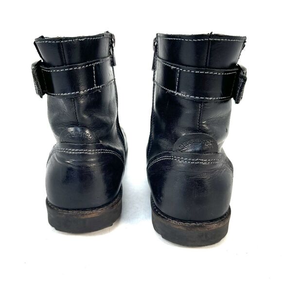 Birkenstock Stowe Women's Boot EU 36L US 5 Black Leather Moto Boots Zip Germany - Picture 5 of 9